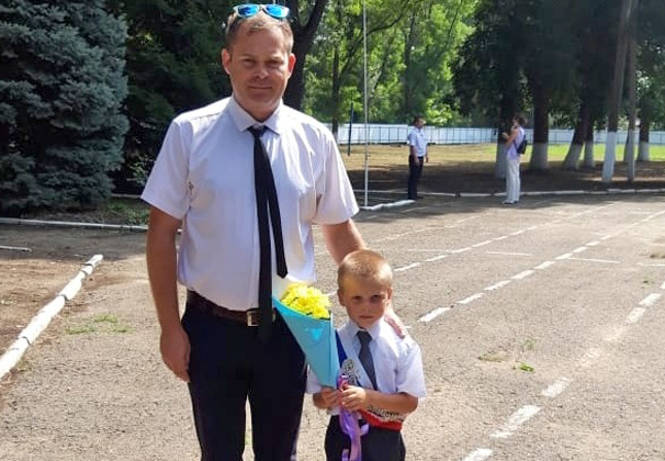 В первый класс школы в селе Заря Выселковского района пойдет единственный первоклассник - Даниил Нетутин