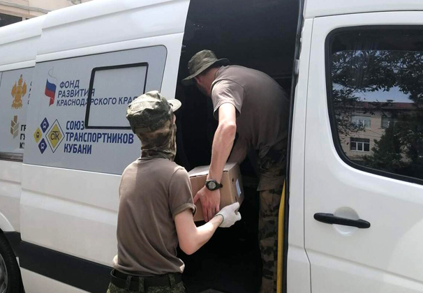 Устьлабинка Антонина Рудакова вернулась из поездки к нашим военным, участвующим в спецоперации