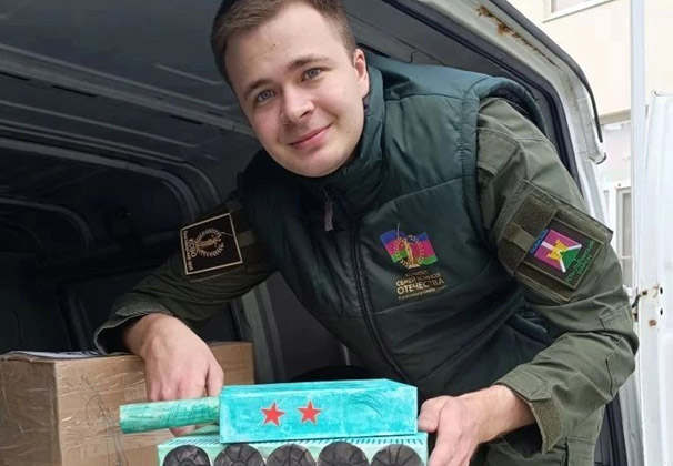 Руководитель Комитета семей воинов Отечества Усть-Лабинского района Алексей Федотов снова побывал с гуманитарным грузом в зоне спецоперации