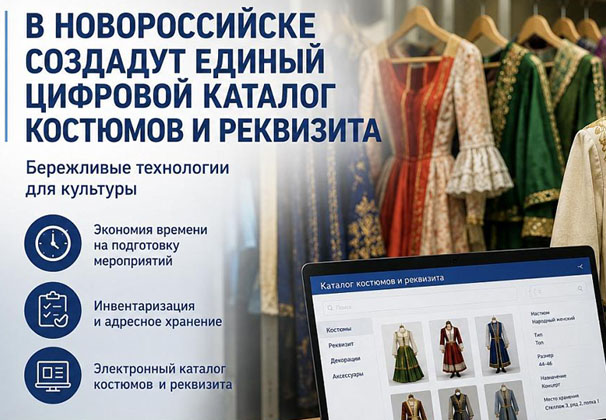 В учреждении культуры Новороссийска создадут единый цифровой каталог костюмов и реквизита